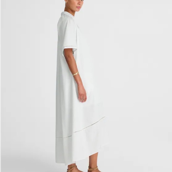 Madewell Poplin Splitneck Midi Shirtdress - Picture 4 of 7